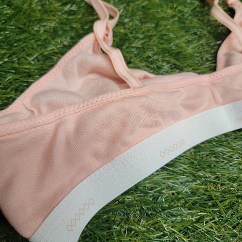 Vtg TKO Soft Knit Daywear Wirefree Bra Size 36 Cup A/B Pink Made In USA - Picture 12 of 22