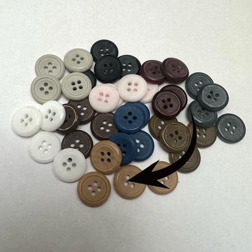 10x Quality Round Buttons Cardigan Choice Of Colour Pack Quantity Knitting Scrap - Picture 11 of 11