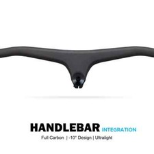 Manubrio bici mtb 10 gradi e stelo carbonio integrato manubrio 780mm