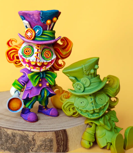 Articulado El Sombrerero Loco, Flexi Regalo Halloween, Impreso en 3D - Imagen 4 de 44