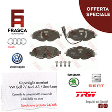 KIT 4 PASTIGLIE FRENO ANTERIORI TRW GDB1956 VW GOLF 7 PASSAT AUDI A3 SEAT LEON 