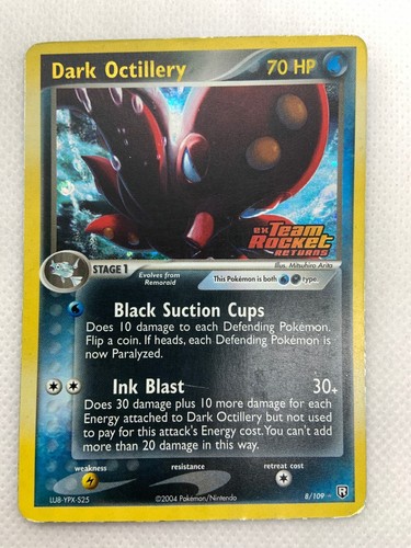 Dark Octillery Stamped Holo Team Rocket Returns 8/109 - Picture 12 of 17