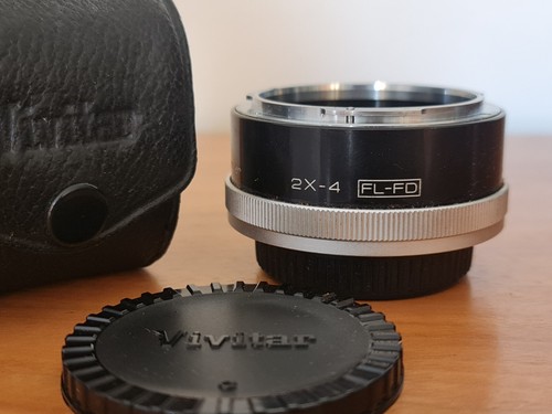 Vivitar Automatic Teleconverter 2x-4 FL-FD Canon Mount + Case - M661 - Picture 2 of 4