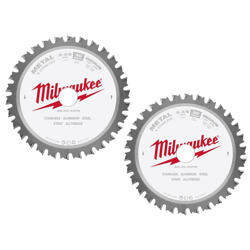 5-3/8 In. X 30 Teeth Metal & Stainless Cutting Circular Saw Blade (2-Pack) - Picture 9 of 12