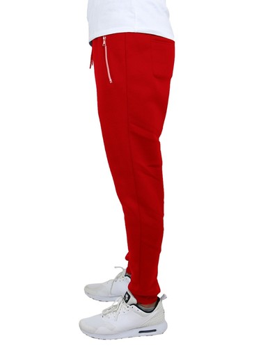Mens Fleece Track Jogger Pants Sweatpants Running Active Sports Lounge Gym NEW - Picture 27 of 30