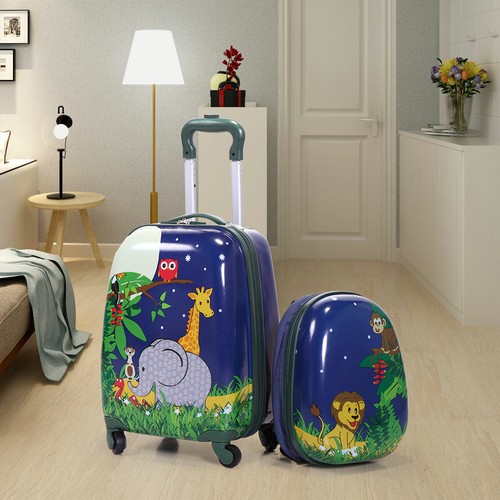 Kids Luggage Set Carry on Suitcase Travel Rolling Luggage for Girl &Boy Gift - Picture 38 of 55