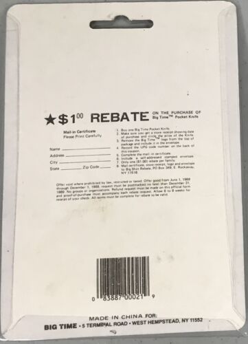 Vintage Alpine Survival Army Knife by Big Time Inc. Style SK-1 - Picture 2 of 3