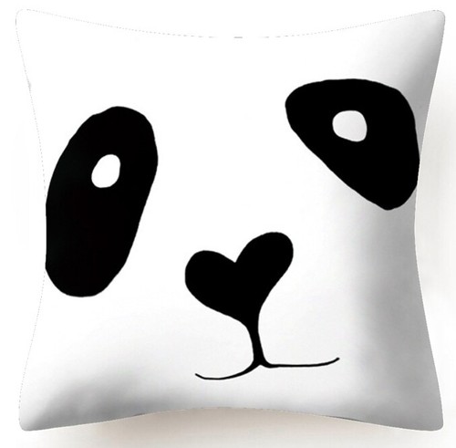 "FUNDAS DE COJÍN Blanco Negro Suave Doble Cara Funda Almohada Decorativa 18x18" - Imagen 44 de 80