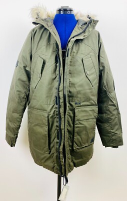 Mazine Herren Jacke Basalt Parka Gr S Herbst Winter Kapuze #72K3