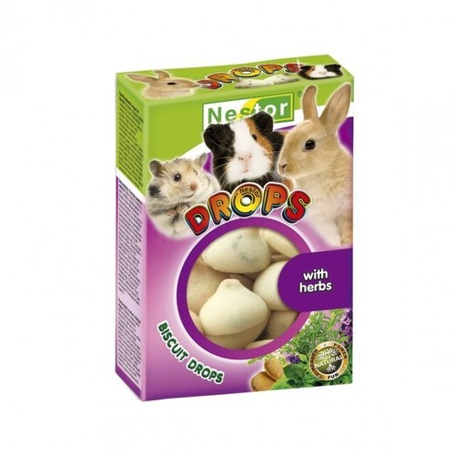 Small Animal Rodents Treats Herbs Flavor Biscuit Drops Rabbits Chinchilla - Picture 4 of 4