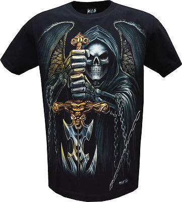 トップス beauty:beast Grim Reaper print T-shirt beauty:beast Grim Reaper print T-shirt