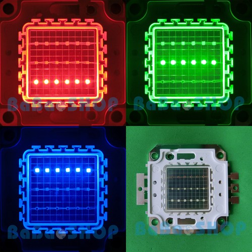 10W 20W 30W 50W RGB Red Green Blue Full Color High Power LED Lamp Light + Driver - Picture 3 of 9