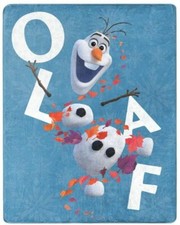 Disney Disney Frozen 2 Olaf Silky Soft Throw Blanket 40" x 50" Olaf's Adventures