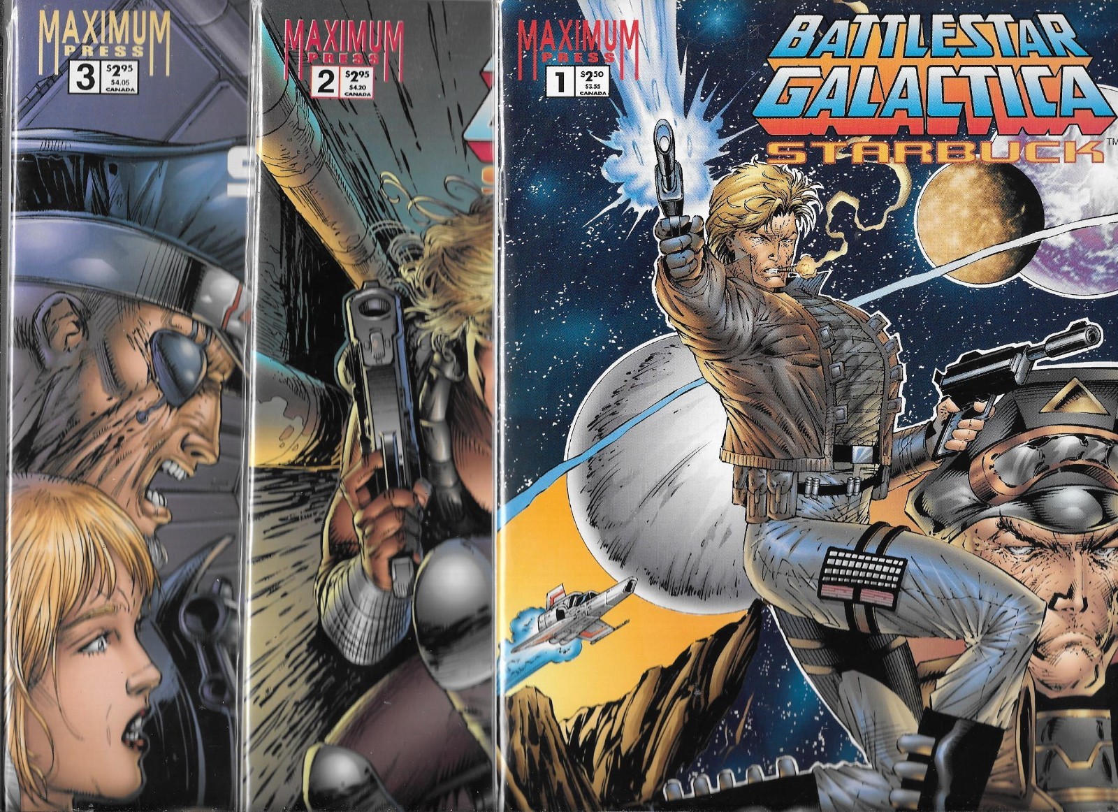 BATTLESTAR GALACTICA STARBUCK #1-#3 SET (NM-) MAXIMUM PRESS COMICS | eBay
