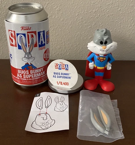 Funko Soda! 2023 Funko Wondercon Bugs Bunny as Superman Common Limited Edition