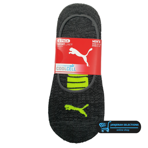 Puma Mens Socks Sport Liner 6 Pairs - Sock 10-13 Shoe 6-12 - Picture 3 of 5