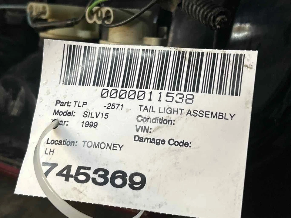 Fits 1999-02 Chevy Silverado Left Tail LIght OEM:19169018 Foto 4 de 4