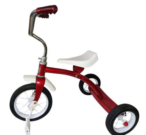 1990er Roadmaster stabiles Stahl Kinder Dreirad 10" Pedal Candy Apple rot 6701 EXC - Bild 5 von 24