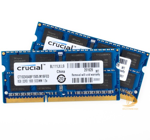Crucial 2x 8GB 2Rx8 PC3-12800S SODIMM RAM Laptop Memory Intel DDR3 1600Mhz @dd - Picture 6 of 7