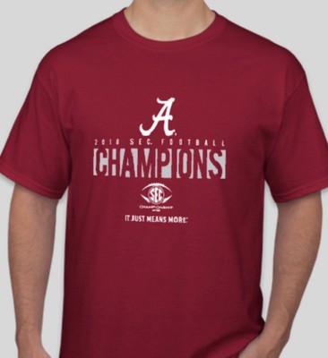 sec championship shirts 2018 alabama