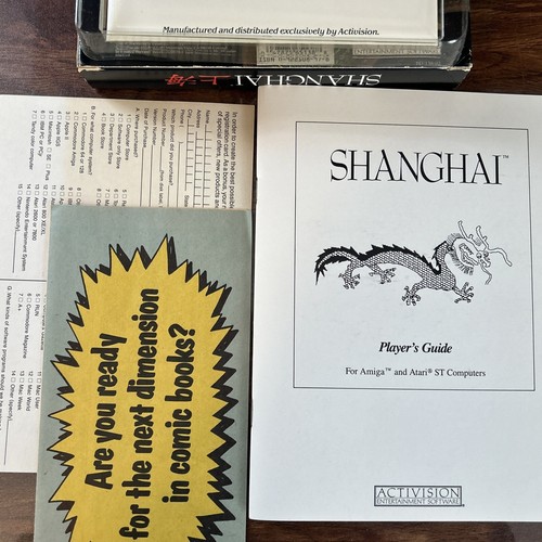 Shanghai PC Computer Video Game Floppy Apple II Macintosh - Complete Activision - Picture 9 of 11