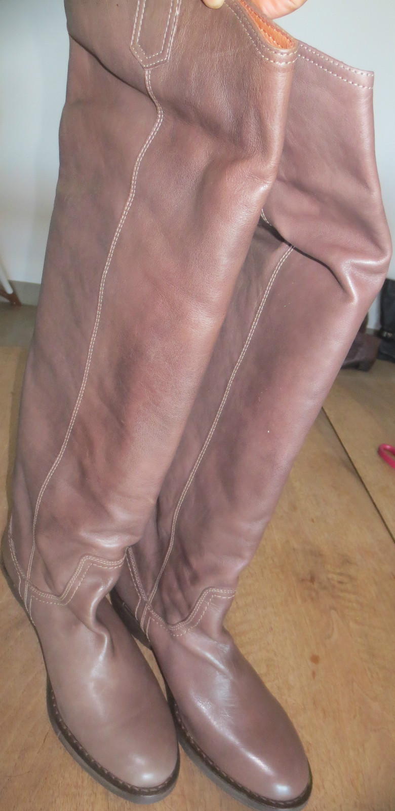Stivali alla coscia Minka pelle Grigio talpa Val 199E Numero eu 37,38,39,40 Stivali alla coscia Minka pelle Grigio talpa Val 199E Numero eu 37,38,39,40