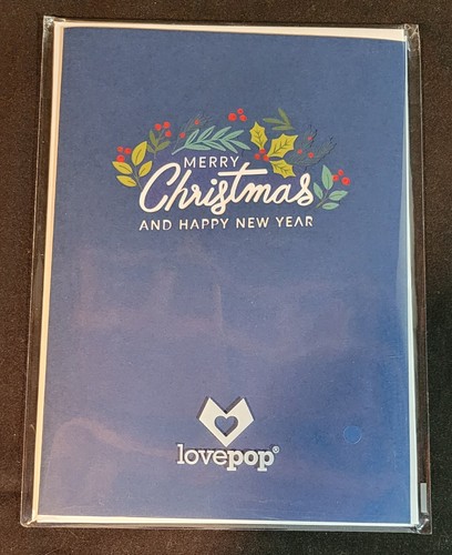 Love Pop Christmas Tree Celebration 3D Greeting Card - Picture 2 of 2