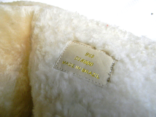 COLE HAAN Tan Suede Sheepskin Sherpa Lined 16" Shaft Knee High Wedge Boots 9.5B - Picture 11 of 11