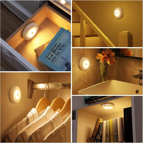 Upgraded 3.15” Motion Sensor Light Indoor, Cordless Battery Powered Stick on LED - Picture 3 of 12