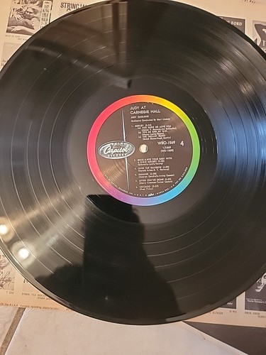 JUDY GARLAND at Carnegie Hall 2LP '61 CAPITOL Mono 1st Original Lp Includes CD - Foto 13 di 22