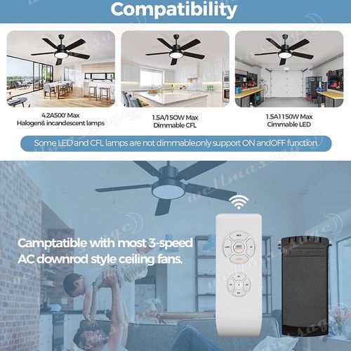 Ceiling Fan Lamp Remote Controller Kit Timing Wireless Intelligent Switch AU - Picture 12 of 12