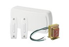 (2) NuTone White Wired Door Bell Chime Kit BK120NBWH 3 Note 2 Push Buttons 4GP21