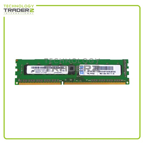 LOT OF 2 49Y1422 IBM 4GB PC3-10600 DDR3-1333MHz ECC 2RX8 Memory Module 47J0143 - Picture 1 of 1