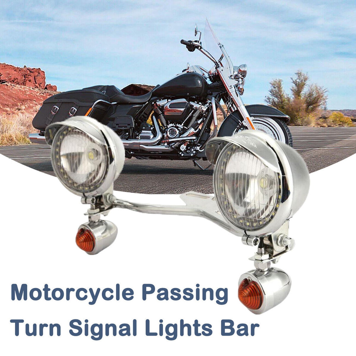 Passing Lights Bar Fog Turn Signals For Harley Davidson Softail
