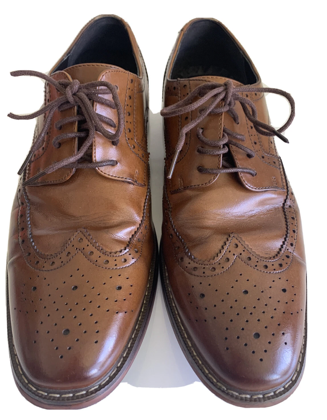 VANS Scarpe stringate VAN HEU "George" da uomo marroni con memory foam TAGLIA 10