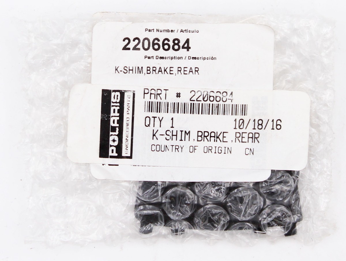 Genuine Polaris Rear Brake Shim Part Number - 2206684 | eBay 