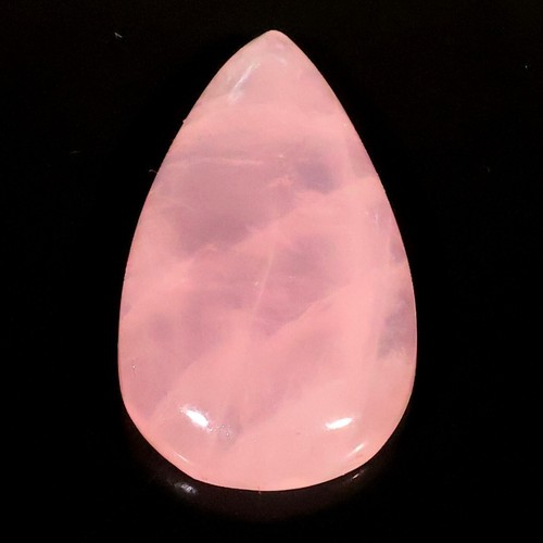 FABULOUS NATURAL TRANSLUCENT PINK ROSE QUARTZ PEAR CABOCHON GEMSTONE CB- - Picture 9 of 10