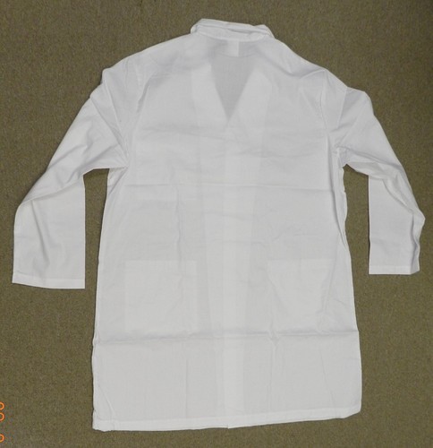 Lab Jacket Coat Unisex White 50 Premier 9666 Medical Uniform Button Pocket New - Picture 8 of 8