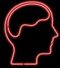 Open Mind Brain Red 24"x20" Neon Sign Lamp Light Hanging Nightlight Business Ey