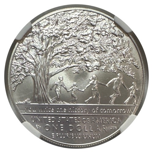 2017-P U.S. Silver Boys Town Centennial $1 Dollar - NGC MS69 - Picture 4 of 6