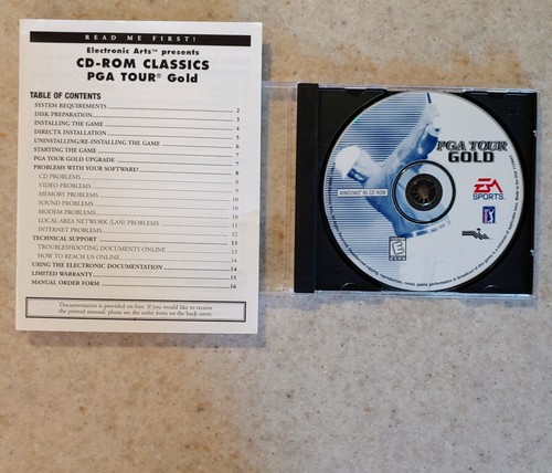 Vintage EA PGA Tour Gold PC CD-ROM mit Original Box, Handbuch & Jewel Case - SCHÖN!! - Bild 9 von 18