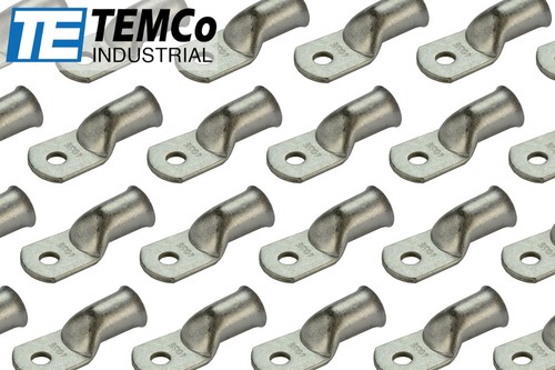 50 Lot 4/0 5/16" Hole Ring Terminal Lug Tin Plated Copper Uninsulated AWG Gauge - Picture 1 of 7