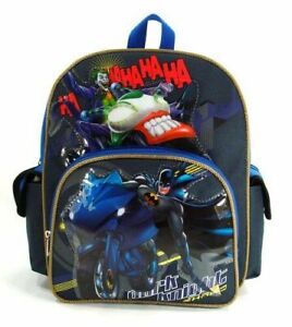 Batman Backpack New Dark Knight 12/" Toddler Backpack Batman on Batbike