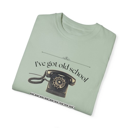 Vintage Phone Retro Unisex Shirt, Old School Skills Tee - Bild 12 von 21