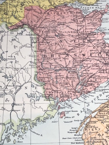 1943: Map of The Maritime Provinces Of Canada Inset Newfoundland Larger A3 C 110 - Picture 5 of 12