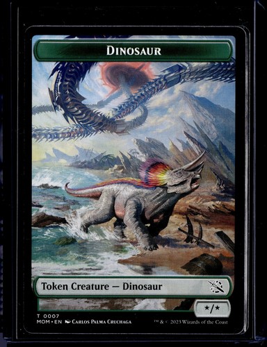Dinosaurier - 7 - Token - MOM - NM - MTG Magic the Gathering