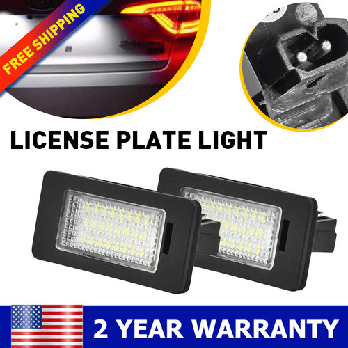 Super Bright White LED License Plate Lights For BMW E90, E92, E60, F30 & More 12 thumbnail image