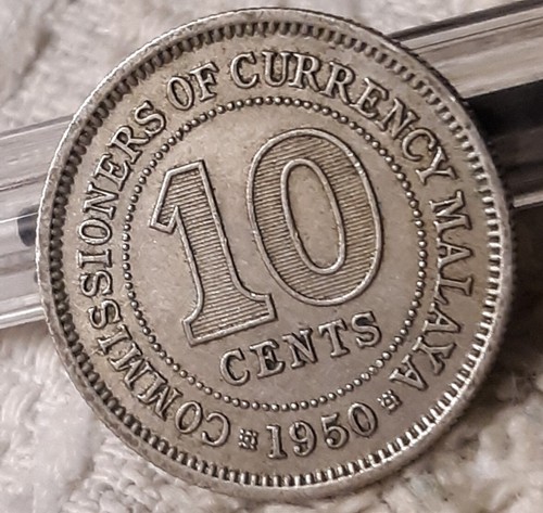 Hong Kong 1950 10 Cents,  George VI. KM#25 , United Kingdom  - Picture 10 of 18