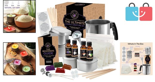 CraftZee Deluxe Candle Making Kit - Perfect for Gifts & Creative Fun with Family - Picture 2 of 11