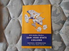 1952 SAN JOSE STATE FOOTBALL MEDIA GUIDE Yearbook BILL WALSH Press Book Program 